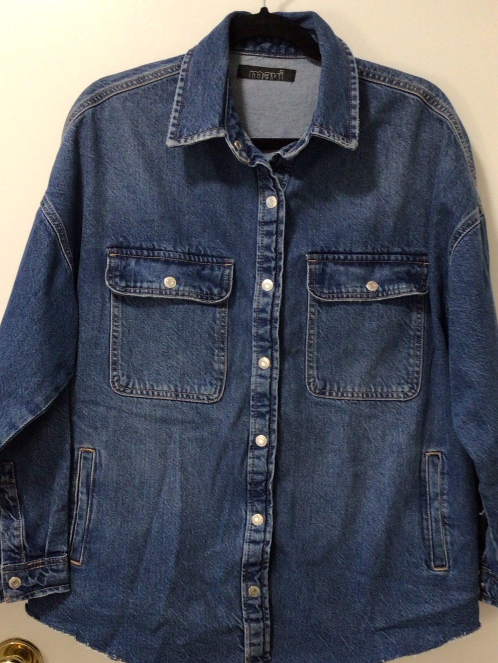 Mavi Blue Denim Shirt Jacket - Picture 4 of 8